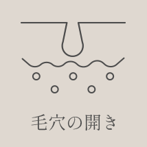 毛穴の開き